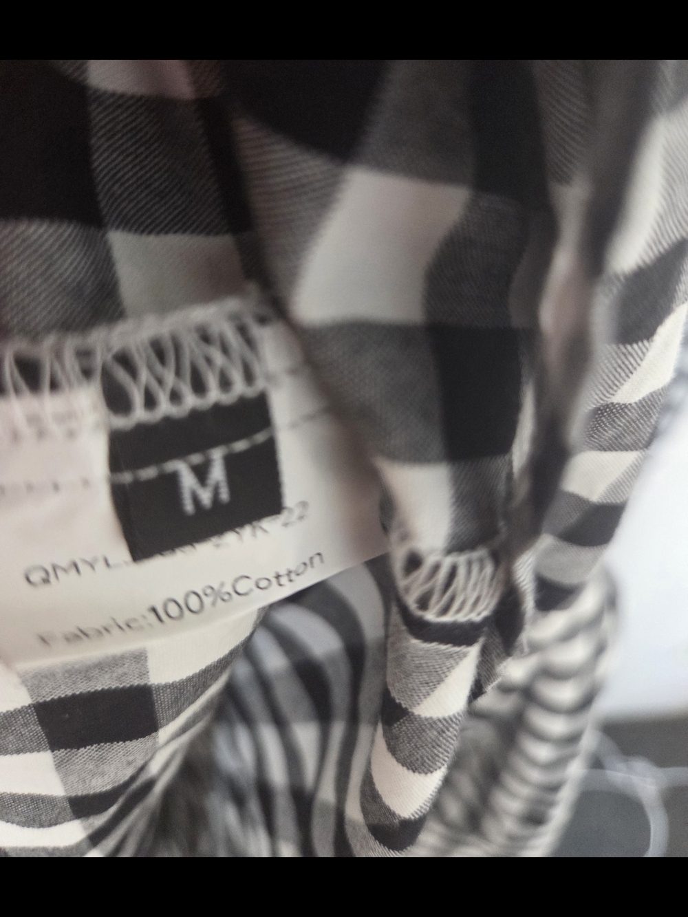 Gingham Cotton Smocked Maxi Dress - Medium W/Pockets - Picture 4 of 4